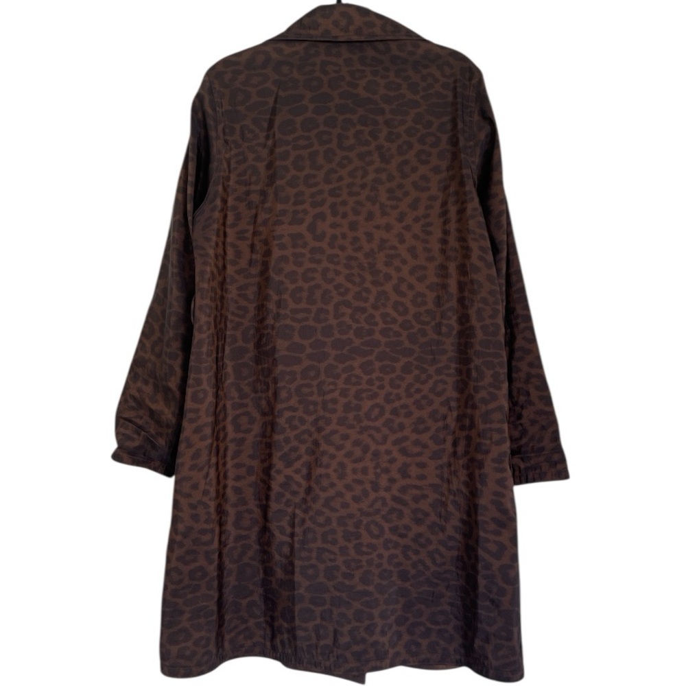 Mycra PAC Brown And Black Leopard Print Reversible Rain Coat - Picture 2 of 8